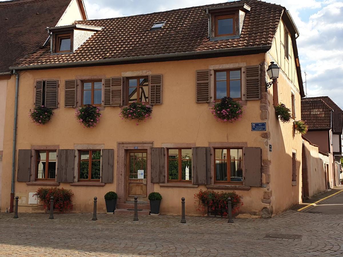 Chez Laurette A Bergheimアパートメント エクステリア 写真